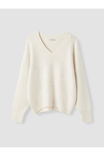 LC Waikiki Özmarka New Season V-Neck Oversize Women's Knitwear Sweater
