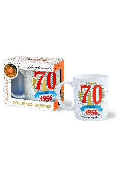 KUKARTKA Cana Premium 70 ani (1956), portelana, cu cutie pentru cadou, Multic...