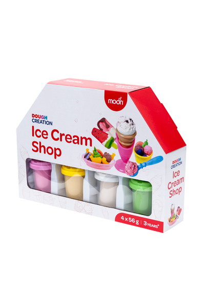 Moon Kid's Dough My Ice-cream Shop. 4 x 2oz dough pot.