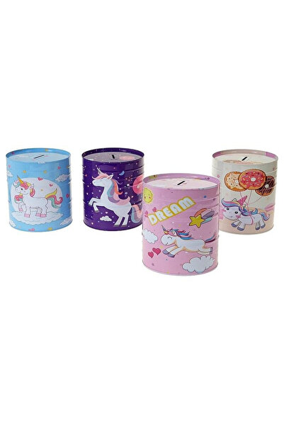 adar Pusculita/cutie metalica Unicorn, mix modele, design unicorn, multicolor...