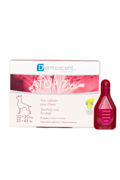 Dermoscent Atop 7 Spot On, produs calmant pentru piele sensibila caini 10-20 ...