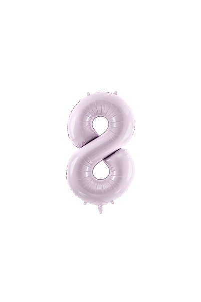Partydeco Balon folie cifra 8 mov pastel 72cm