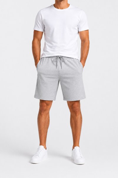 yx yustex sport Men's 3-Pack (Black-Grey-Navy Blue) Casual Sports Shorts Relaxed Fit Home Wear Combed Cotton Shorts Bottom