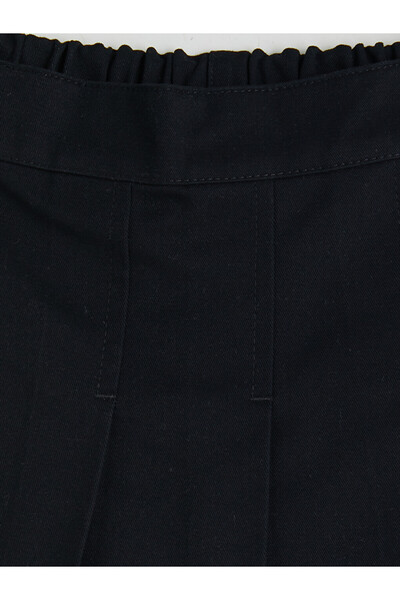 LC Waikiki Girl's Pleated Gabardine Shorts Skirt