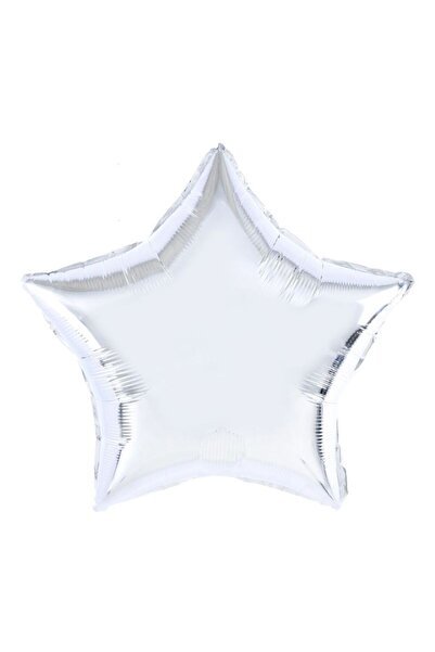 genaja Balon Folie Stea Argintiu 18 Inch (45 cm) pentru Petreceri, Aniversări...