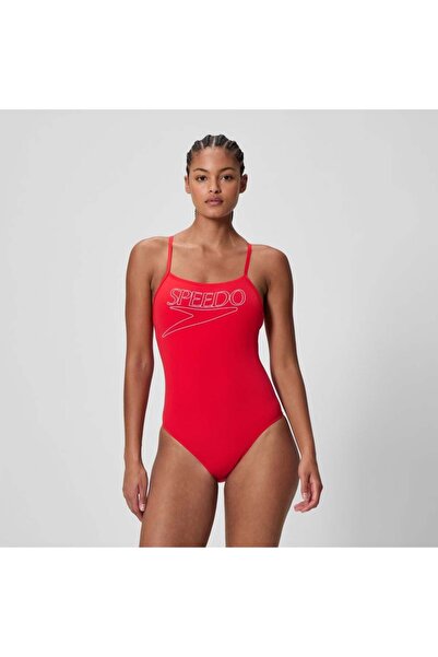 SPEEDO Endurance+ Logo Thinstrap Kadın Yüzücü Mayosu