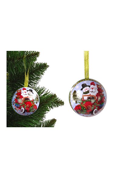 LEAN Glob de Crăciun metalic, multicolor, 7 cm, 12609