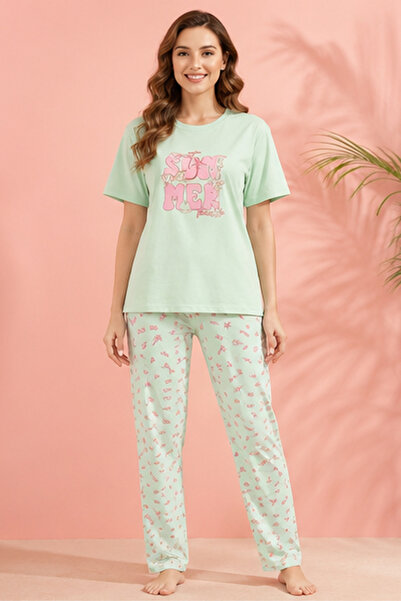 ETEN Girls Printed Pyjama Set Short Sleeve
