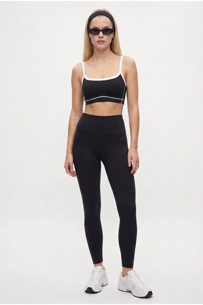 Ritnice Women's Danica Nano Fit High Waist Black Leggings