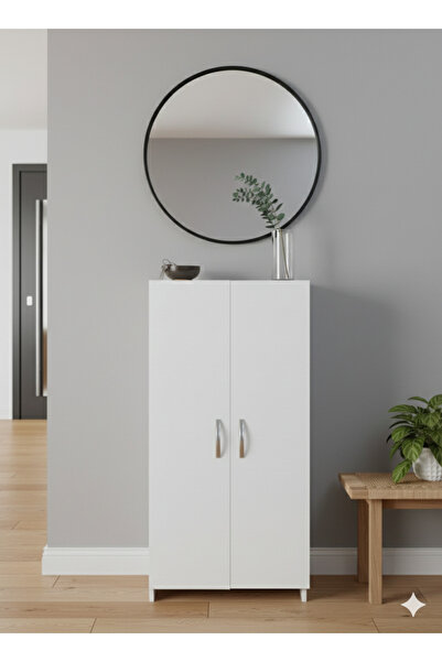 KZY Mobilya 110 CM 2 Kapaklı Ayakkabılık Ayakkabı Dolabı Banyo Dolabı Çok Ama...