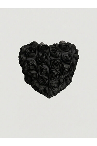 auraandmore 3D Rose Detailed Asymmetric Cut Rose Bustier