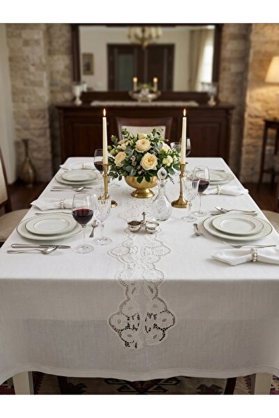 Nur Homing White Business Table Set