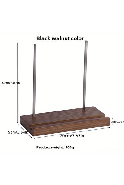 choice2 Walnut wood Vinyl Record Holder Solid Wood Tabletop Display Now Playi...