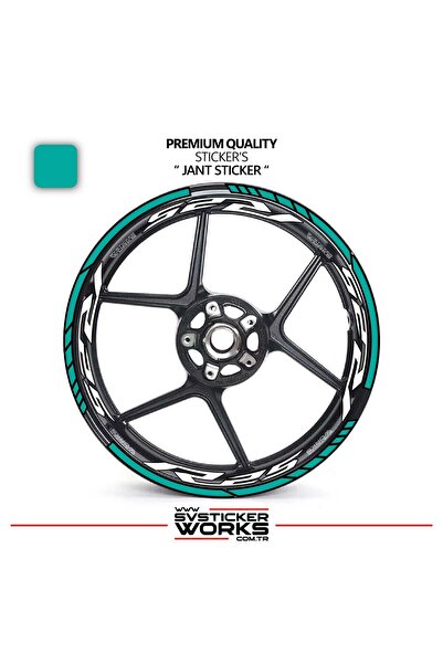 ARONA Yamaha r25 wheel rim sticker and interior text printed decal sticker mo...