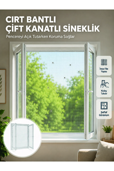 Lisinya Двукрилен комарник за прозорци и балкони