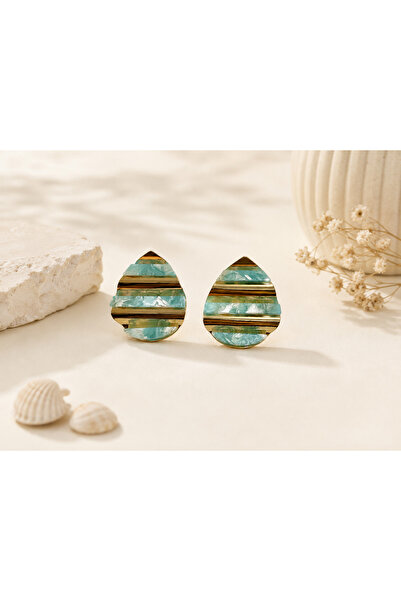 Archhazel Jewelery Blue Gold Drop Earrings Look Like Xuping Big Women's Earrings