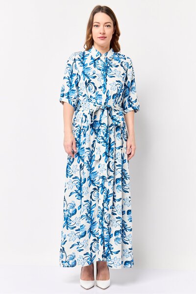 Nautica Jeans Women Floral Print Maxi Dress, Multicolor