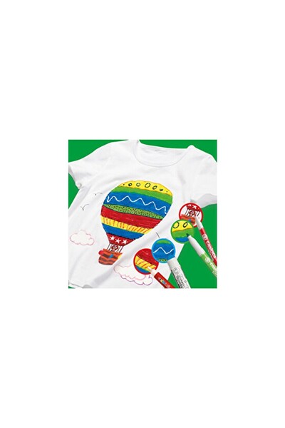 carioca Fabric Paint Marker Felt Tip Fine 10 Colors 42909