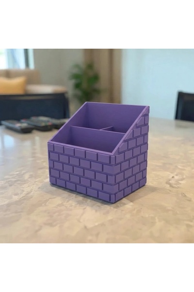 OEM Brick Textured Remote Control Organizer for Desk or Table