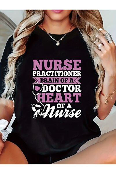 212Wear Women's Nurse Pattern T-Shirt, Casual Round Neck Short Sleeve, Breath...