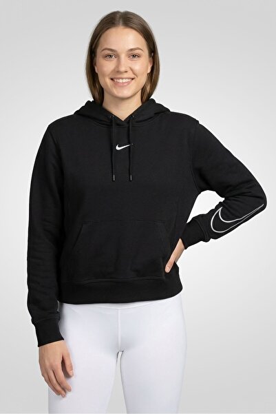 Nike Women Sportswear Fit Brand Logo Outdoor Hoodie, Black
