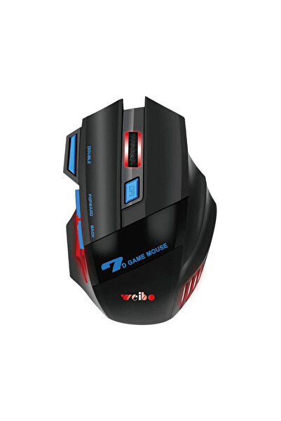 weibo WB-913 Ασύρματο Ποντίκι Gaming RGB Μαύρο