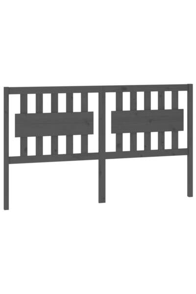 vidaxl Tăblie de pat, gri, 165,5x4x100 cm, lemn masiv de pin