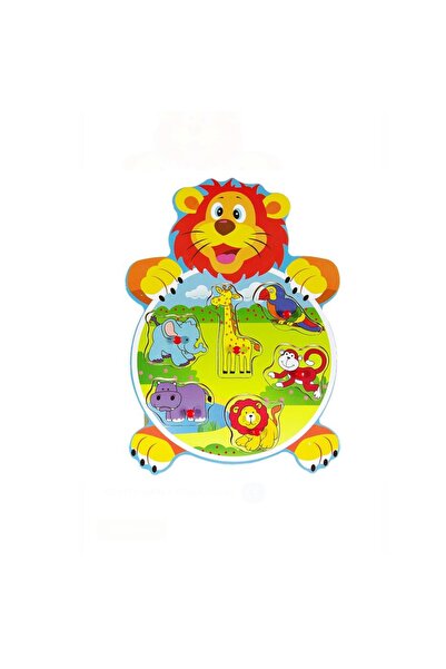 OEM Wooden puzzle Animals, 6 pieces, + 3 years