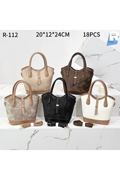 Relax for bags Women's Classic Velvet Texture Tote Bag with Front Strap - Sty...
