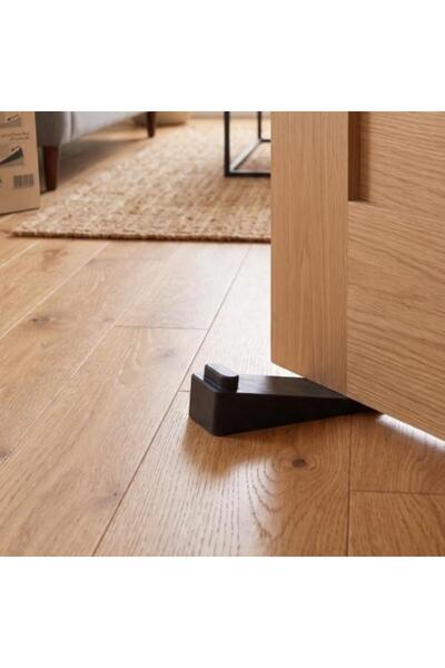 Tucra Anti-Slip Rubber Door Stopper and Wedge Black - Tokra