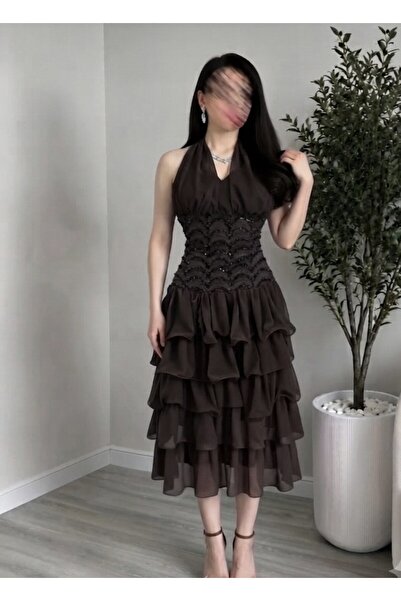 MAIN DRESS Mocha Colored Princess Dress