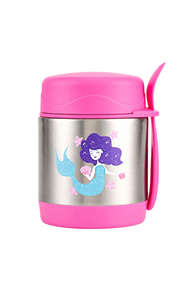 BONBON - Stainless Steel Food Jar With Spork - Mermaid - 300 ml