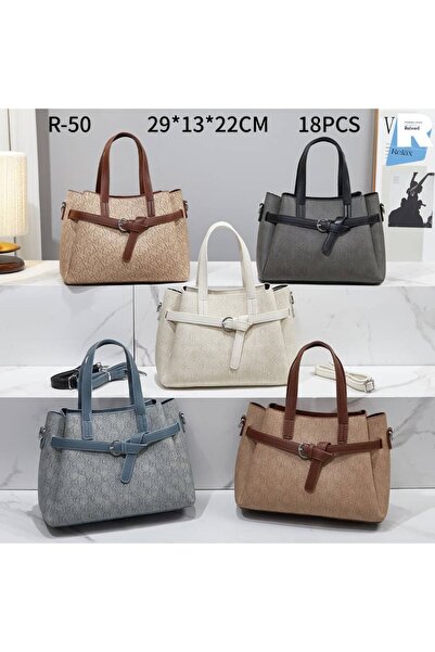 Relax for bags Classic Embossed Pattern Tote Bag with Front Buckle Strap for ...