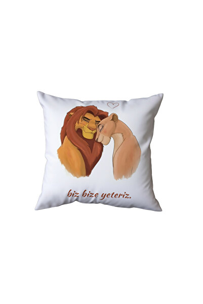 Beramussa We Are Enough Together Lion Couple Pillow, Meaningful Gift