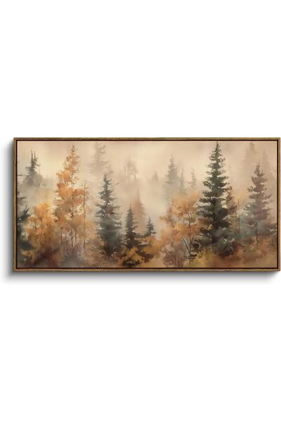 ALAYRA International Vintage Forest Trees With Outer Frame 60x120 cm for Bedr...