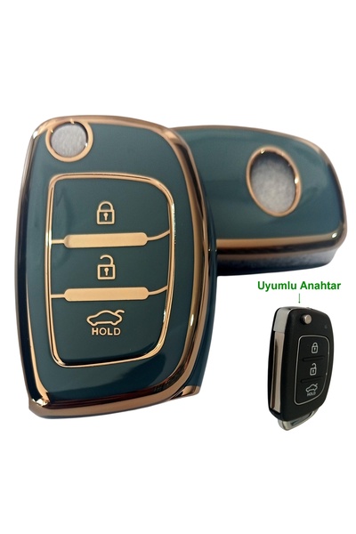 Kasey Hyundai Accent Blue I20 I30 Compatible Remote Control Key Protection Ca...