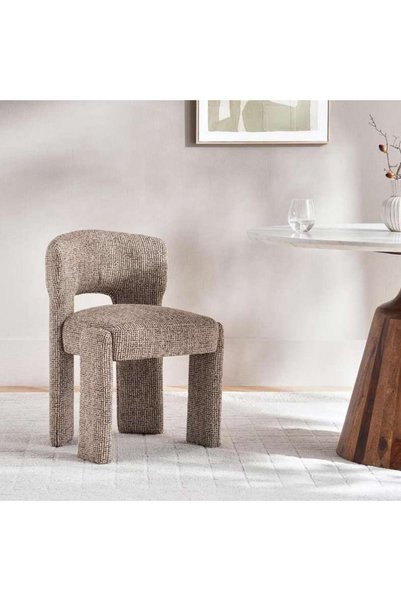 PAN HOME NORRE DINING CHAIR - BROWN