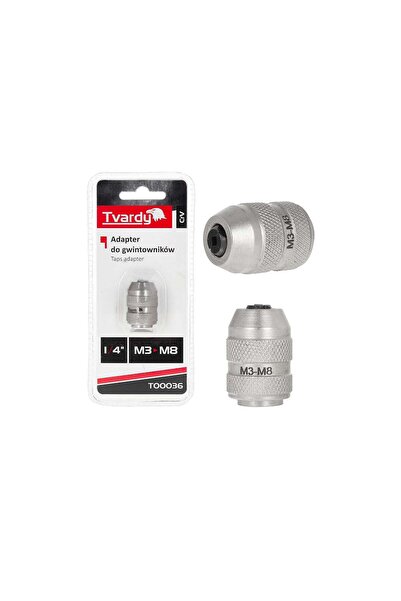 Tvardy Adaptor pentru tarod, 1/4 ", M3-M8, Cr-V, T00036