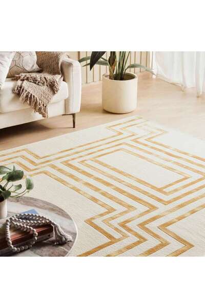 PAN HOME Nashville Hand Tufted Wool Viscose Rug 300x400cm - Cream