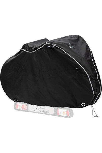 TeamObsidian Husă impermeabilă pentru biciclete, pentru 2 biciclete, XL, mate...