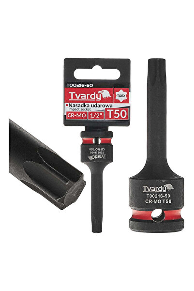 Tvardy Cheie tubulară de impact TORX 1/2 ", T50, Cr-Mo, T 00216-50
