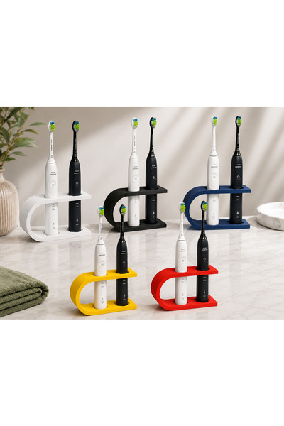 Modern Banyo Organizeri Elektrikli Diş Fırçası ve Başlık Tutucu Stand