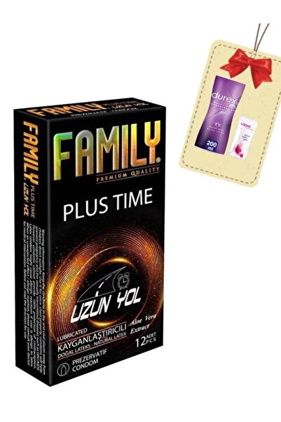 FAMİLY Plus Tırtıklı Kabartmalı 12^li Prezervatif+Aloe Vera Kayganlaştırıcı 2...