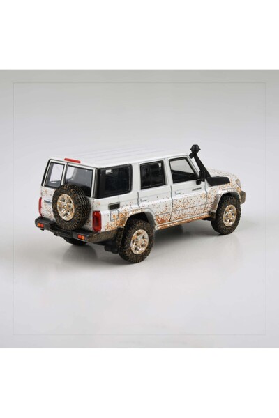 TUFY TOYS نموذج سيارة تويوتا لاند كروزر 76 موديل 2014 بمقياس 1:64 مع تأثيرات الطرق الوعرة