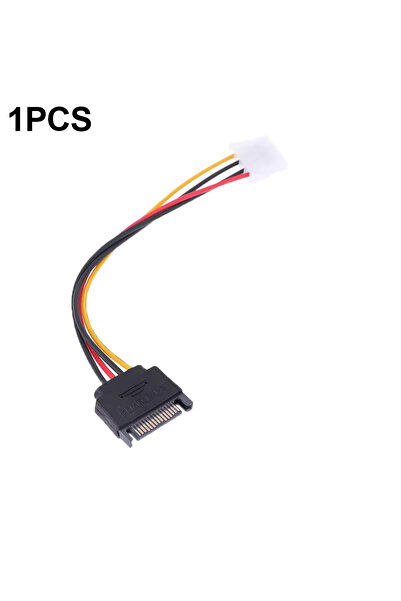Choice1 كابل طاقة SATA بـ 15 دبوسًا من نوع Molex IDE ذو 4 دبابيس، ذكر إلى أنث...
