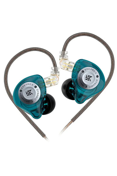 choice2 Cyan NO MIC KZ EDX PRO X Dynamic Drive Earphone HIFI Bass Earbud DJ S...