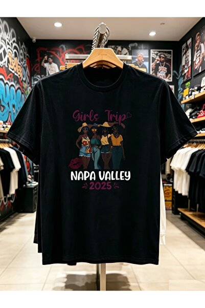 45 BPM تي شيرت برسومات Napa Valley Vacation للرجال، عصري كاجوال بأكمام قصيرة ...