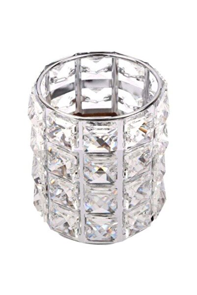 Generic Crystal Makeup Brush Holder Silver