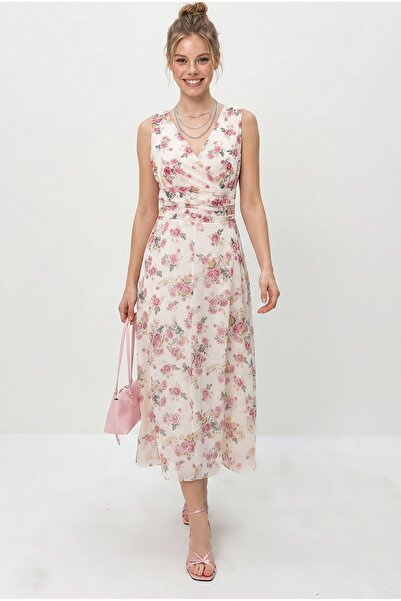 Hiccup LUCCI Rochie Midi În A Cu Imprimeu Floral