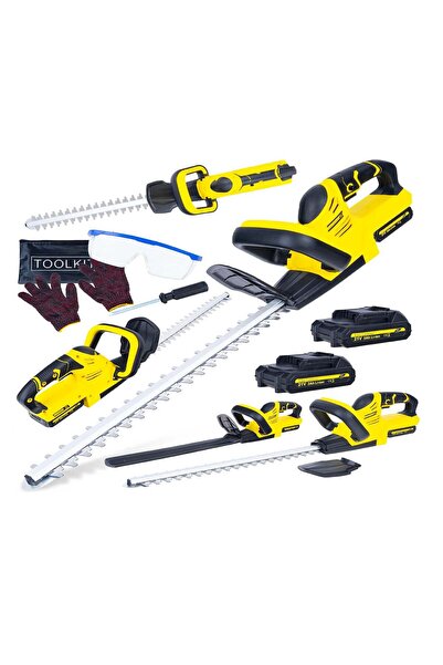 GEKO Foarfecă electrică fără fir pentru gard viu, 520 mm, 2 x 2 Ah, 21 V, G80660